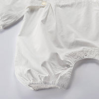 Susu and Cra rompers Susu and Cra Mini Veining Romper - White