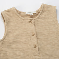 Susu and Cra rompers Susu and Cra Mini Vigo Romper - Beige