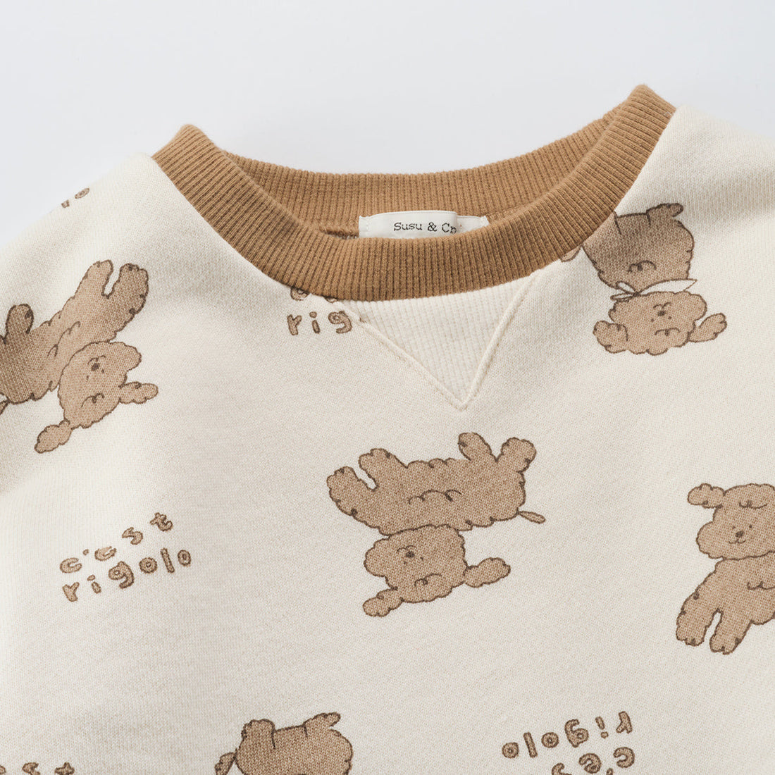Susu and Cra sets Susu and Cra Chiot Rigolo Set - Cream