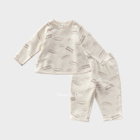 Susu and Cra sets Susu and Cra Mini Baguette Play Top and Bottom Clothes - Cream