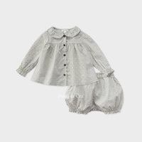 Susu and Cra sets Susu and Cra Mini Dana Frill Top and Bottom Clothes - Mint
