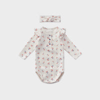 Susu and Cra sets Susu and Cra Mini Elivia Bodysuit Set - White