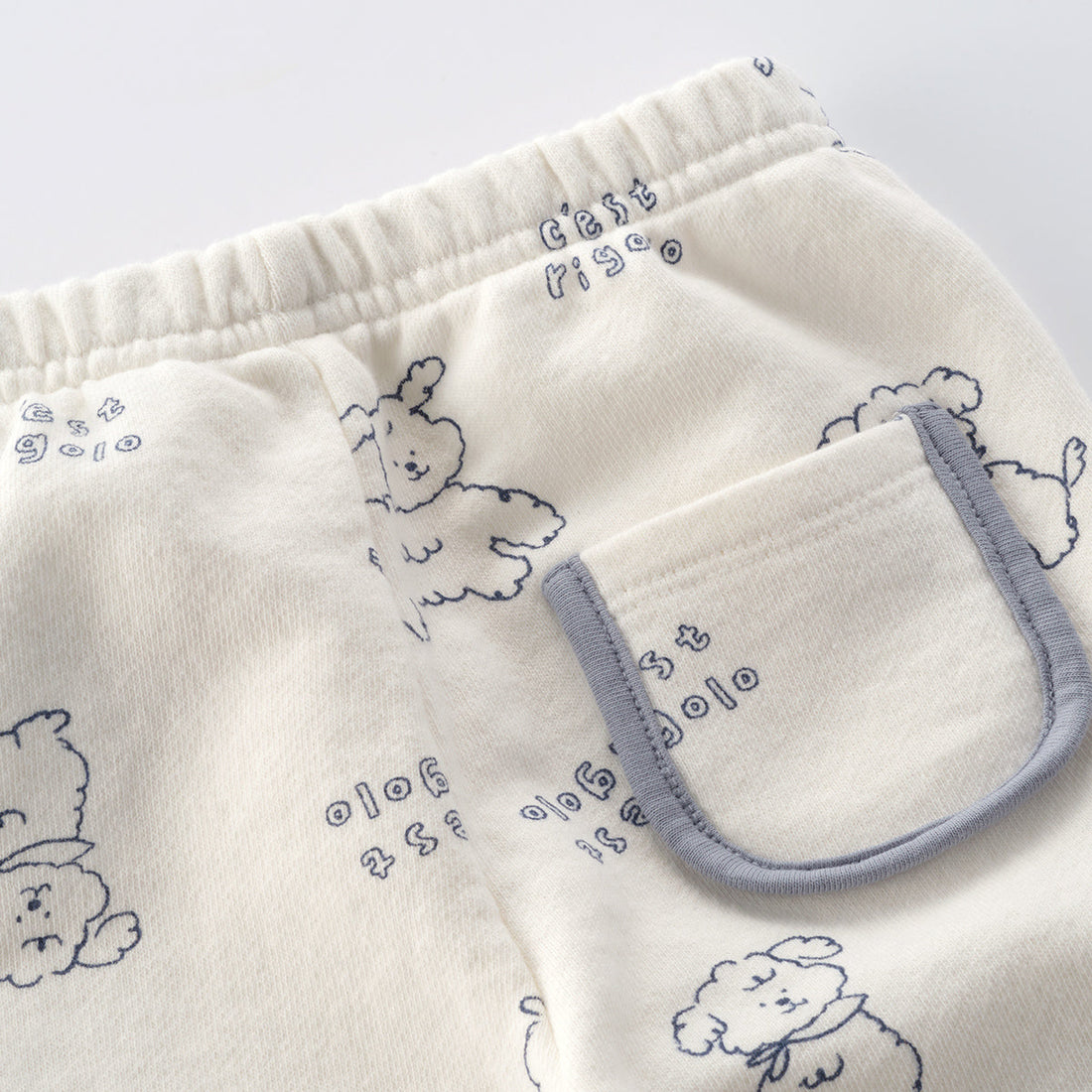 Susu and Cra sets Susu and Cra Mini Rigolo Play Top and Bottom Clothes - White