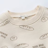 Susu and Cra sweatshirts Susu and Cra Baguette Play Sweatshirt - Cream