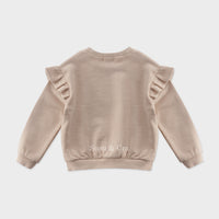 Susu and Cra sweatshirts Susu and Cra Maybell Frill Sweatshirt - Pink Beige