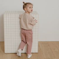 Susu and Cra sweatshirts Susu and Cra Maybell Frill Sweatshirt - Pink Beige