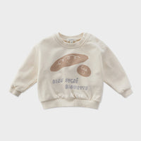 Susu and Cra sweatshirts Susu and Cra Mini Baguette Sweatshirt - Cream