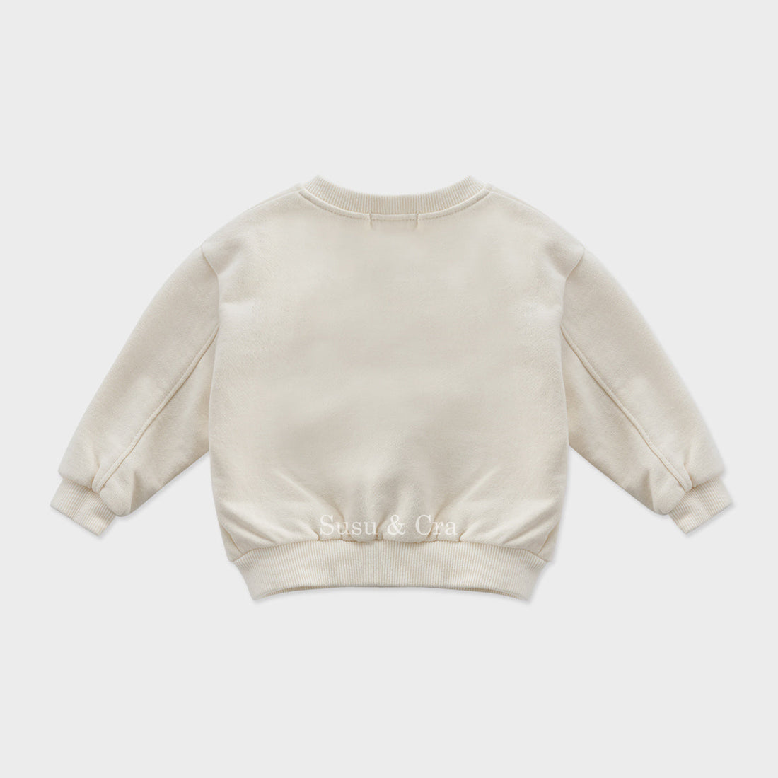 Susu and Cra sweatshirts Susu and Cra Mini Baguette Sweatshirt - Cream