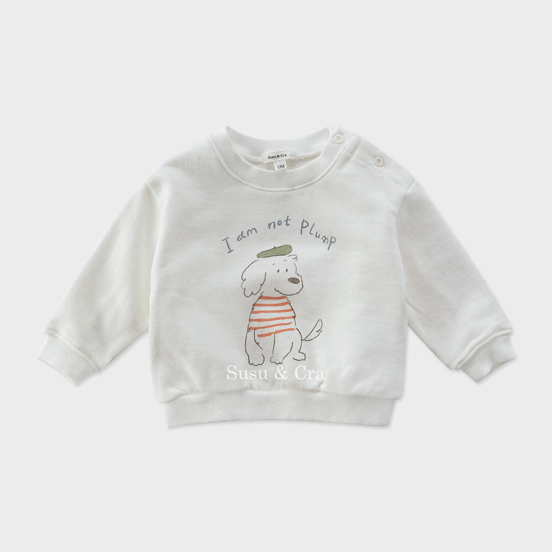 Susu and Cra sweatshirts Susu and Cra Mini Enrique Sweatshirt - White