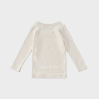 Susu and Cra tees Susu and Cra Mini Alba T-Shirts - Cream