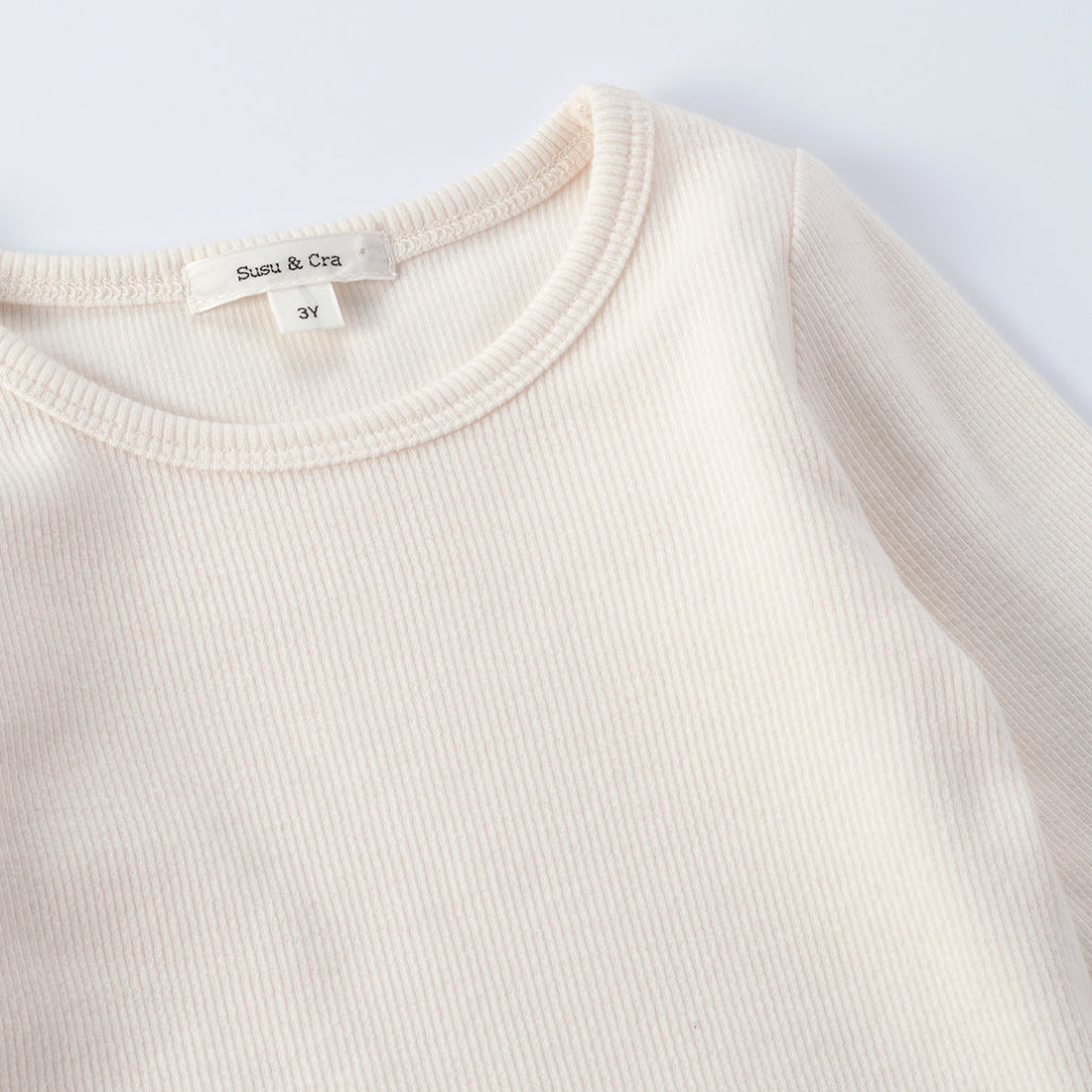 Susu and Cra tees Susu and Cra Mini Alba T-Shirts - Cream