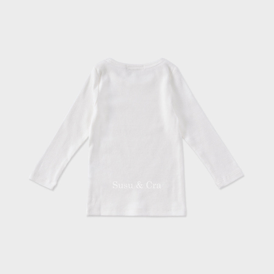 Susu and Cra tees Susu and Cra Mini Alba T-Shirts - White