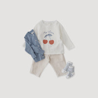 Susu and Cra tees Susu and Cra Mini Cherish T-Shirts - White