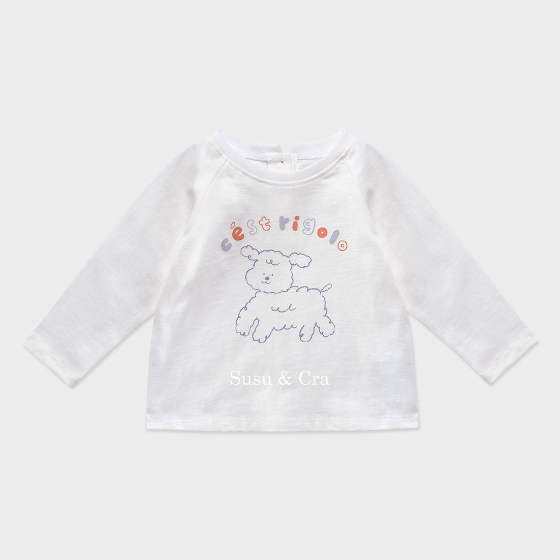 Susu and Cra tees Susu and Cra Mini Rigolo T-Shirts - White