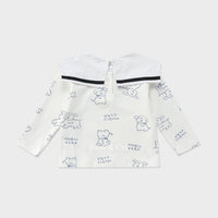 Susu and Cra tees Susu and Cra Rigolo Sailor T-Shirts - White