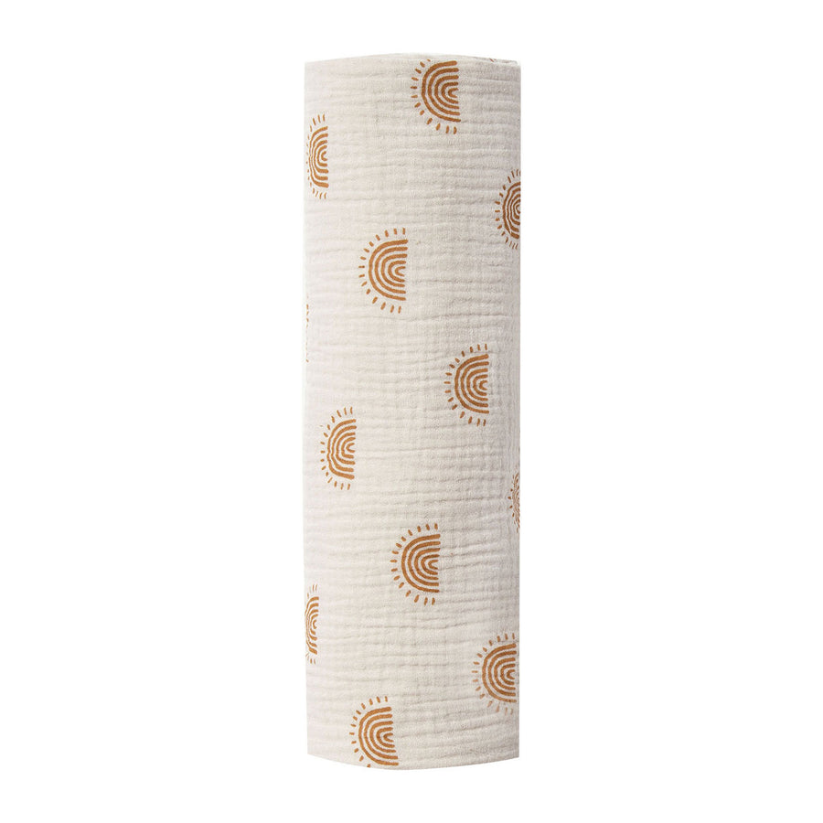 Rylee and Cru Natural Rainbow Sun Swaddle