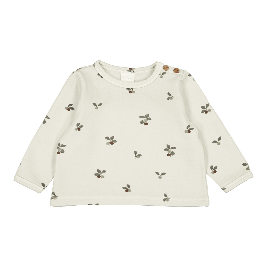 Studio Boheme Off White Plums Print Noe Sweatshirt