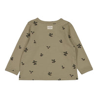 Studio Boheme Khaki Plums Print Noe Sweatshirt