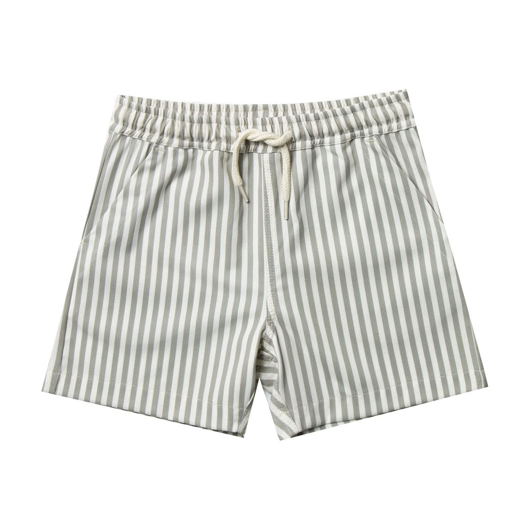 Rylee and Cru Olive Stripe Boardshorts