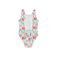 Piupiuchick Flowers Button Open Back Baby Swimsuit