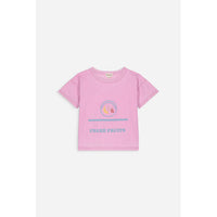 We are Kids Super Pink + Print Fresh Fruits Dylan Tee