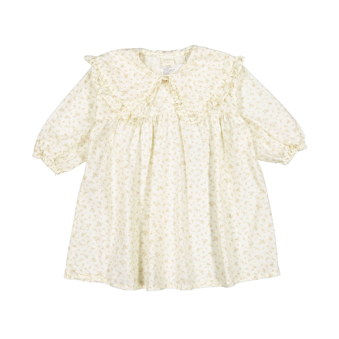 THE BEIGE dresses The Beige Beige Flower Salior Frill One-Piece