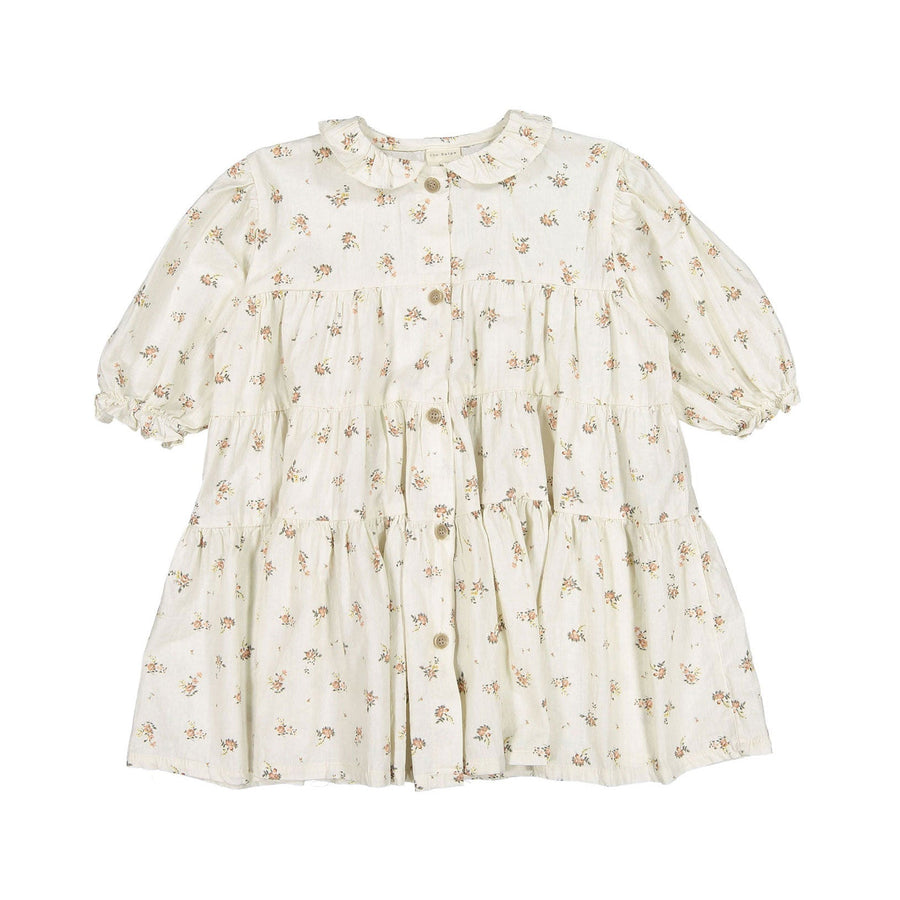 THE BEIGE dresses The Beige Ivory Open Flower Dress