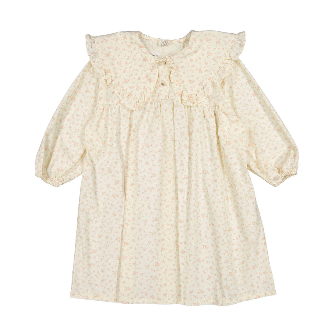 THE BEIGE dresses The Beige Pink Flower Salior Frill One-Piece