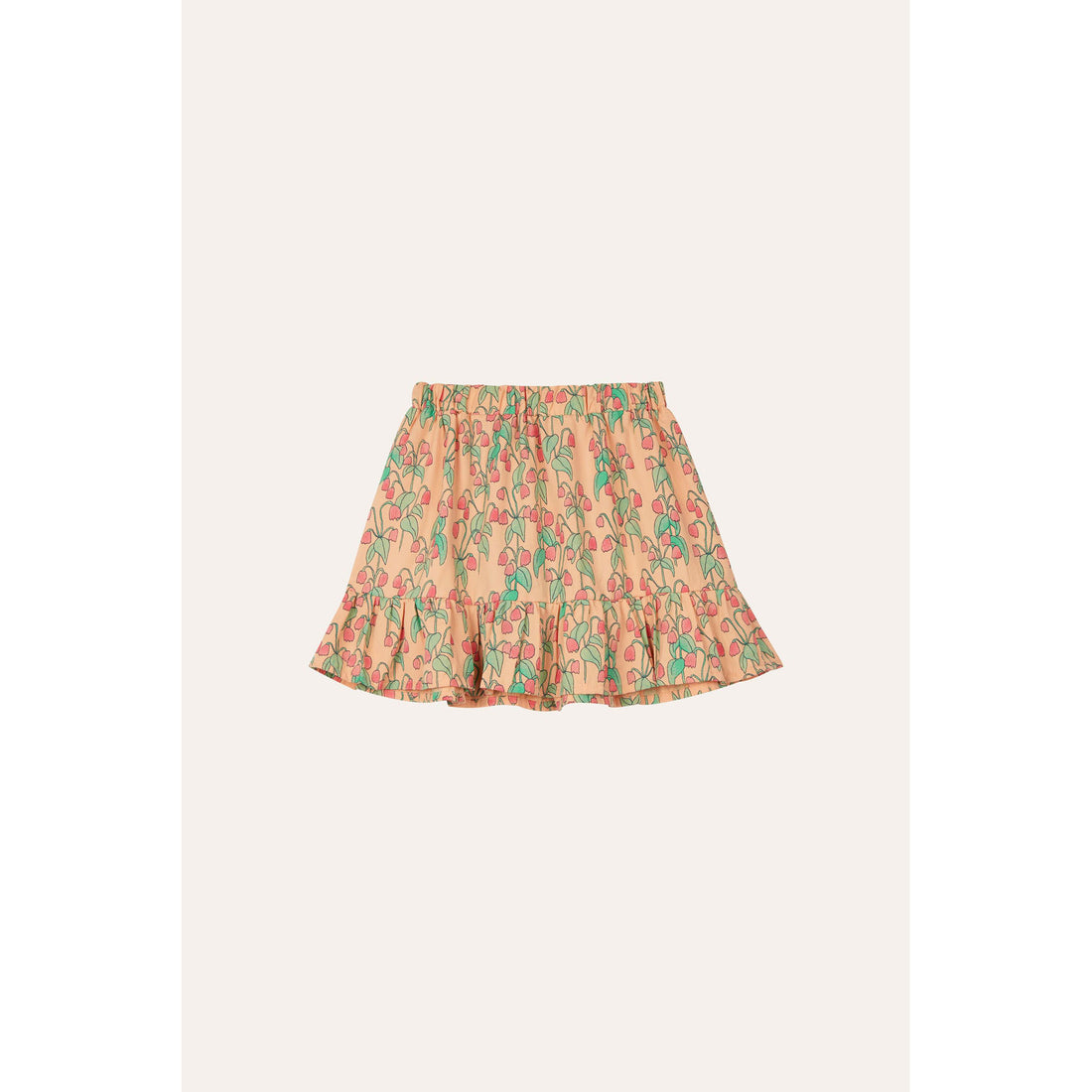 The Campamento Peach Flowers Skirt