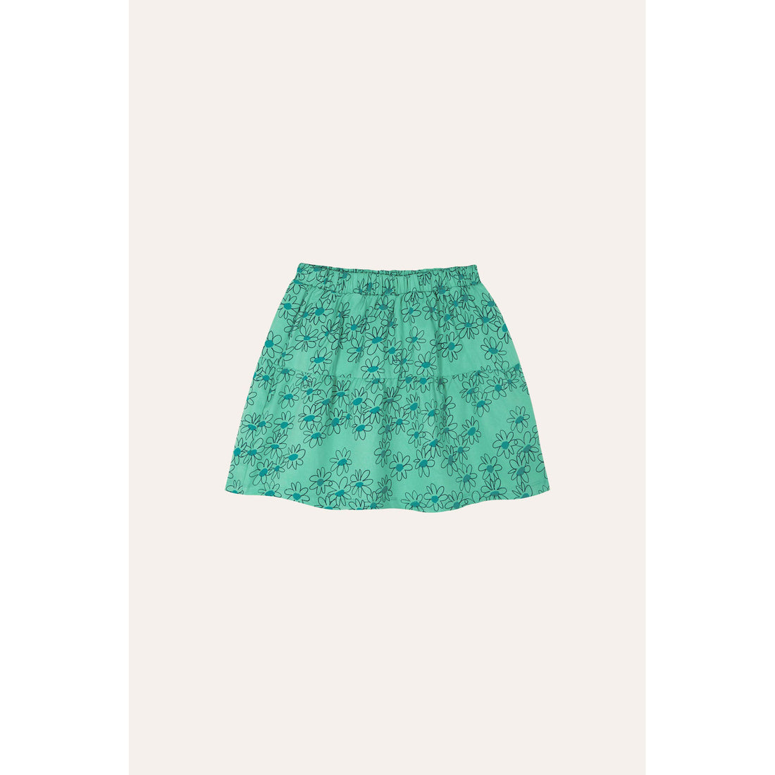 The Campamento Green Daisies Skirt
