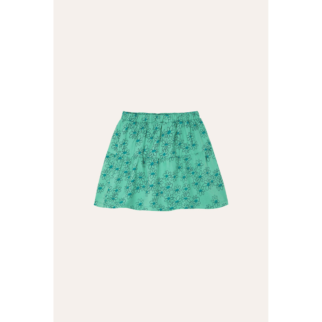 The Campamento Green Daisies Skirt