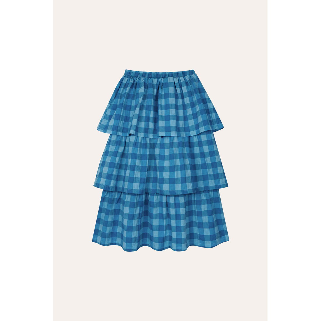The Campamento Blue Checked Skirt