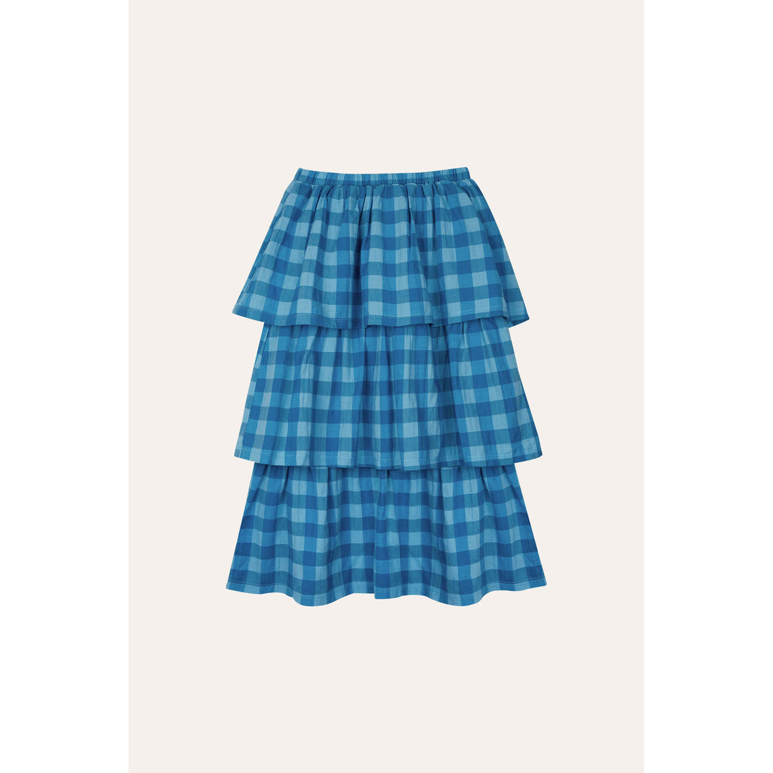 The Campamento Blue Checked Skirt