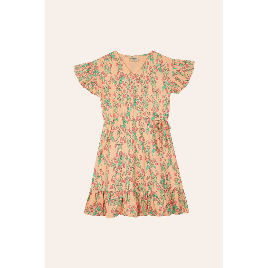 The Campamento Peach Flowers Dress
