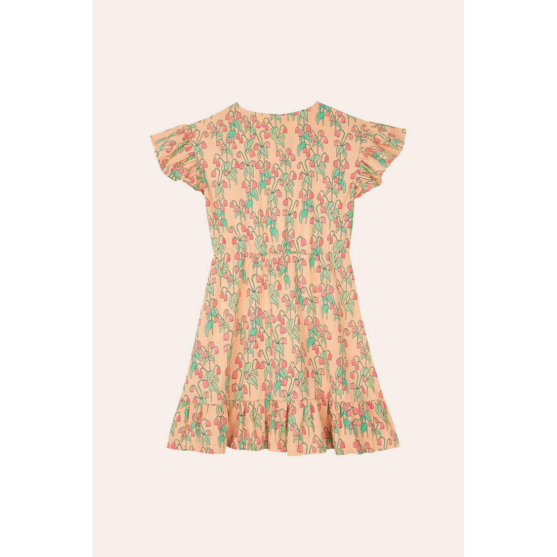 The Campamento Peach Flowers Dress