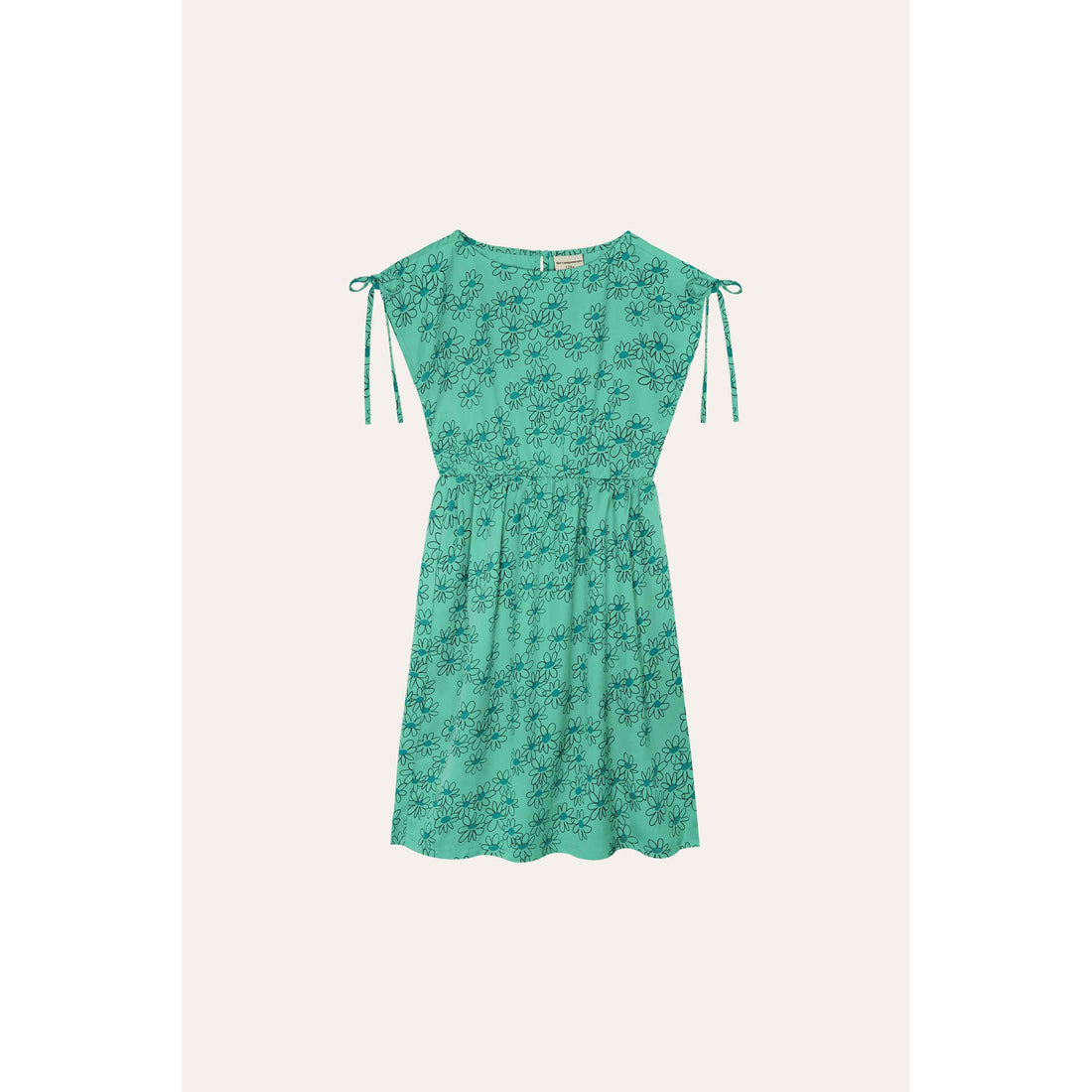 The Campamento Green Daisies Dress