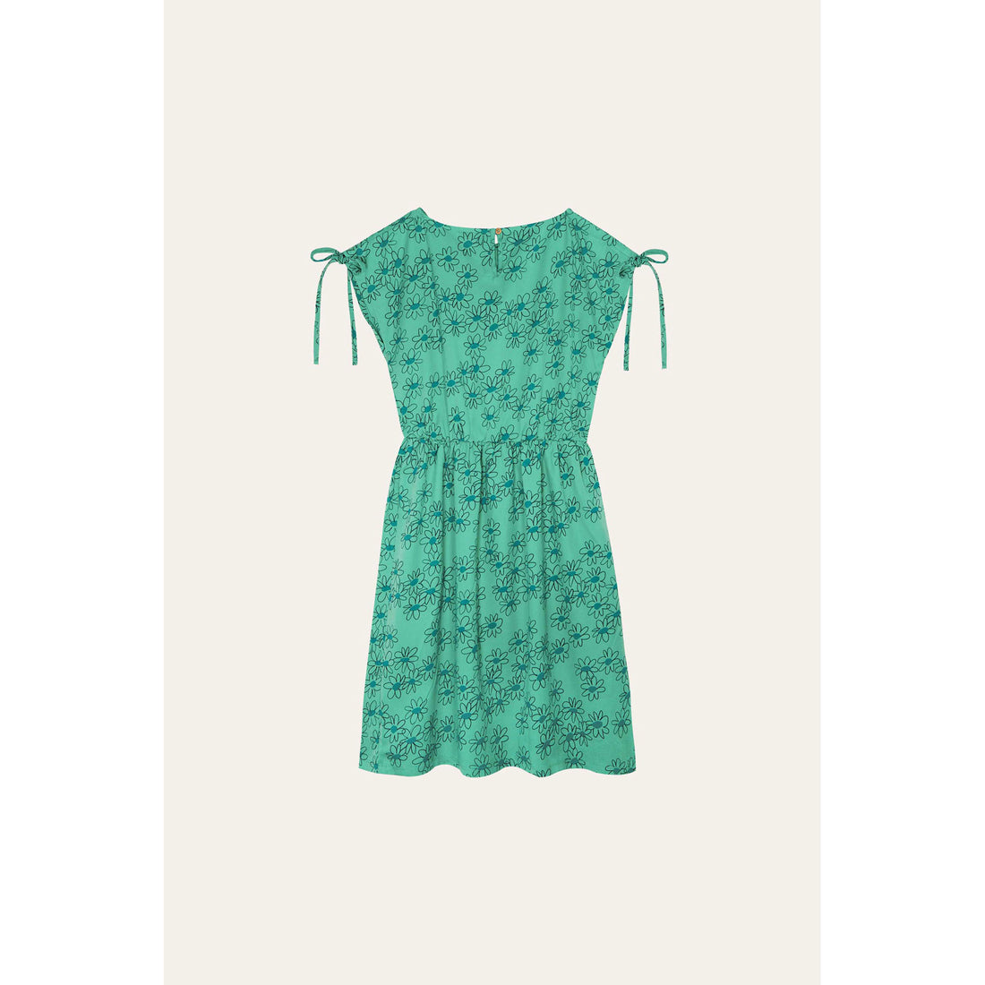 The Campamento Green Daisies Dress