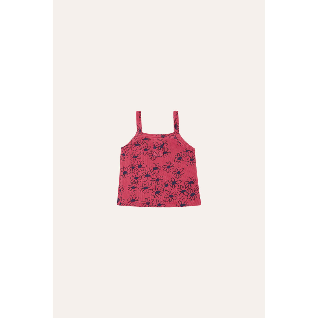 The Campamento Pink Daisies Baby Tank Top
