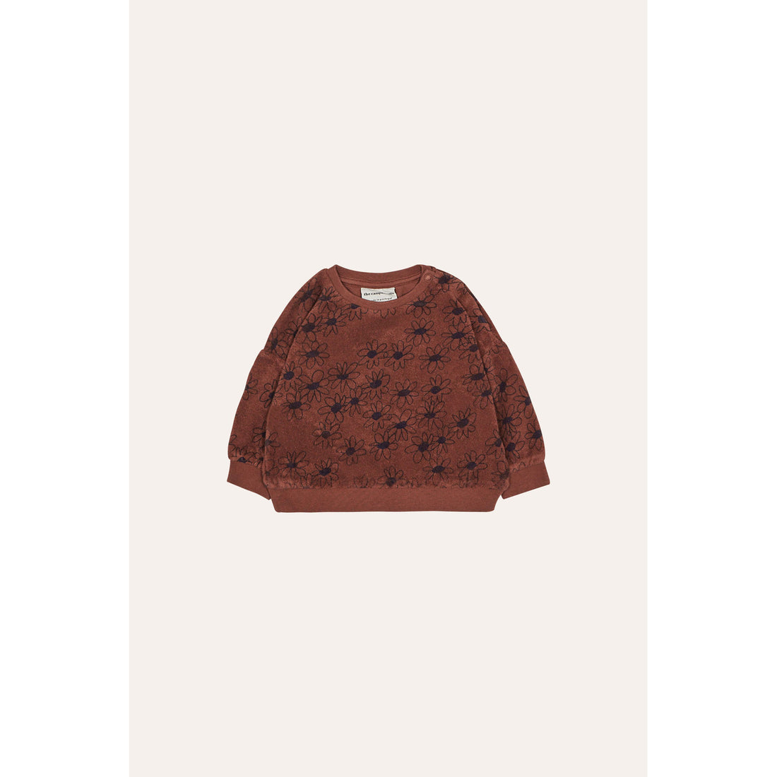 The Campamento Brown Daisies Baby Sweatshirt