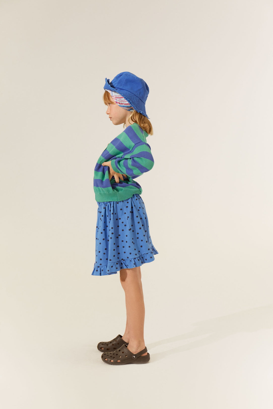 The Campamento Blue Dots Skirt