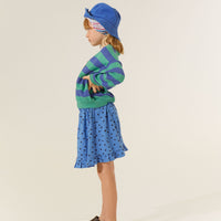 The Campamento Blue Dots Skirt