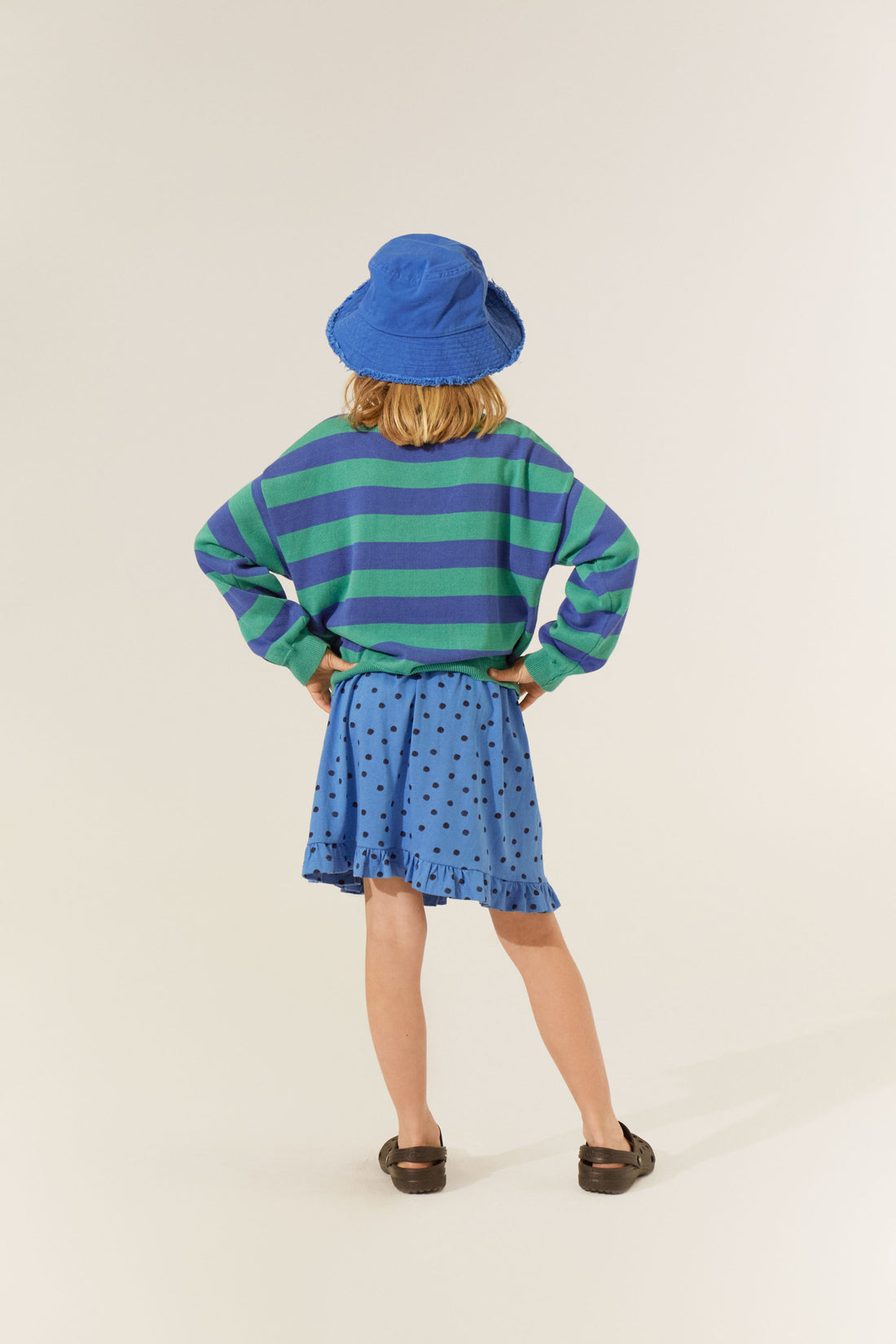 The Campamento Blue Dots Skirt