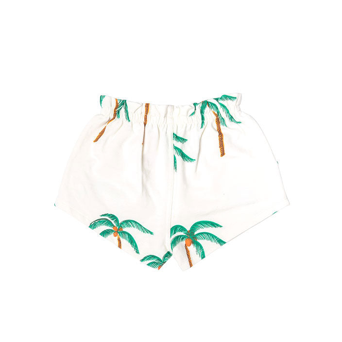Pink Chicken Organic Theodore Short - Cream Palm Trees