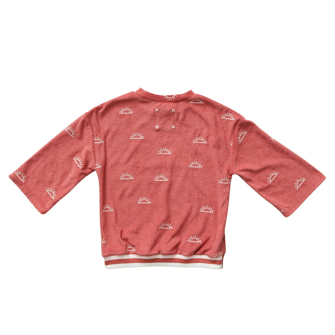 Hey kid Red Embroidered Sun Terry Top