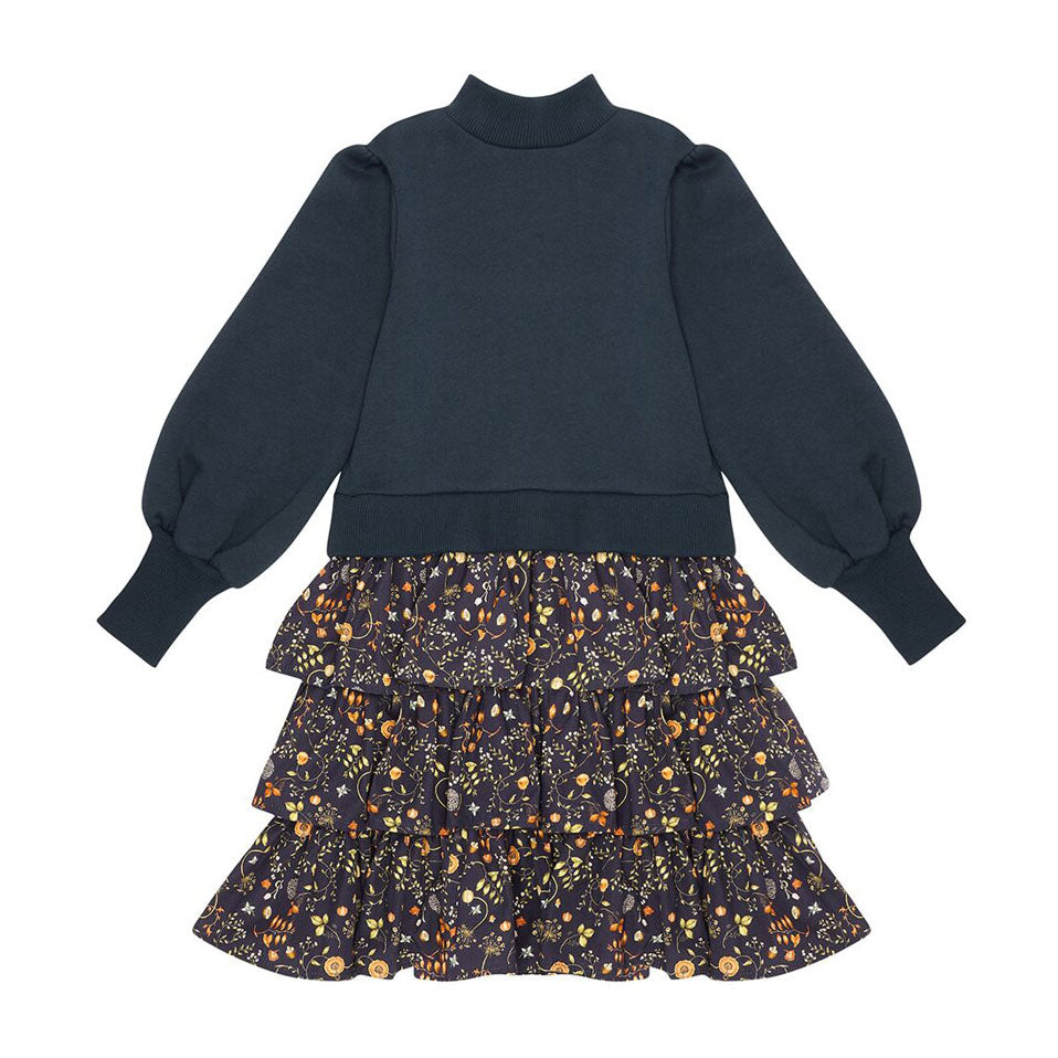The Middle Daughter Bluebottle & Winter Botanical Third Time Lucky Dress