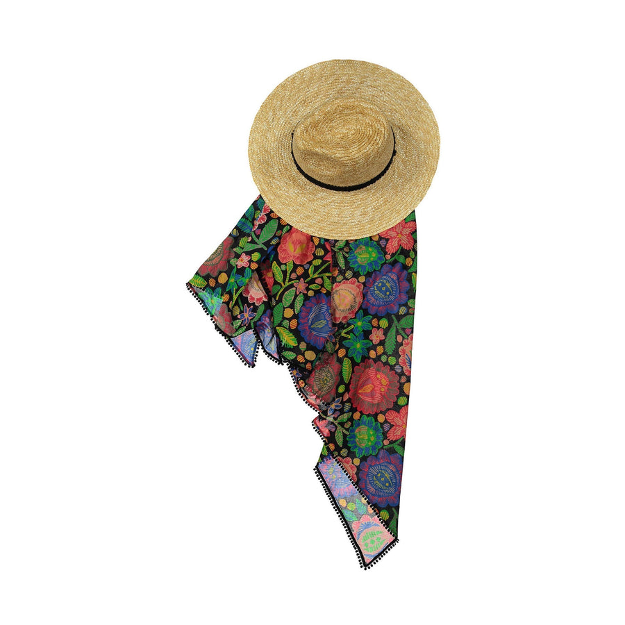 Tia Cibani accessories OS Tia Cibani Matyo Anya Shawl Panama Hat