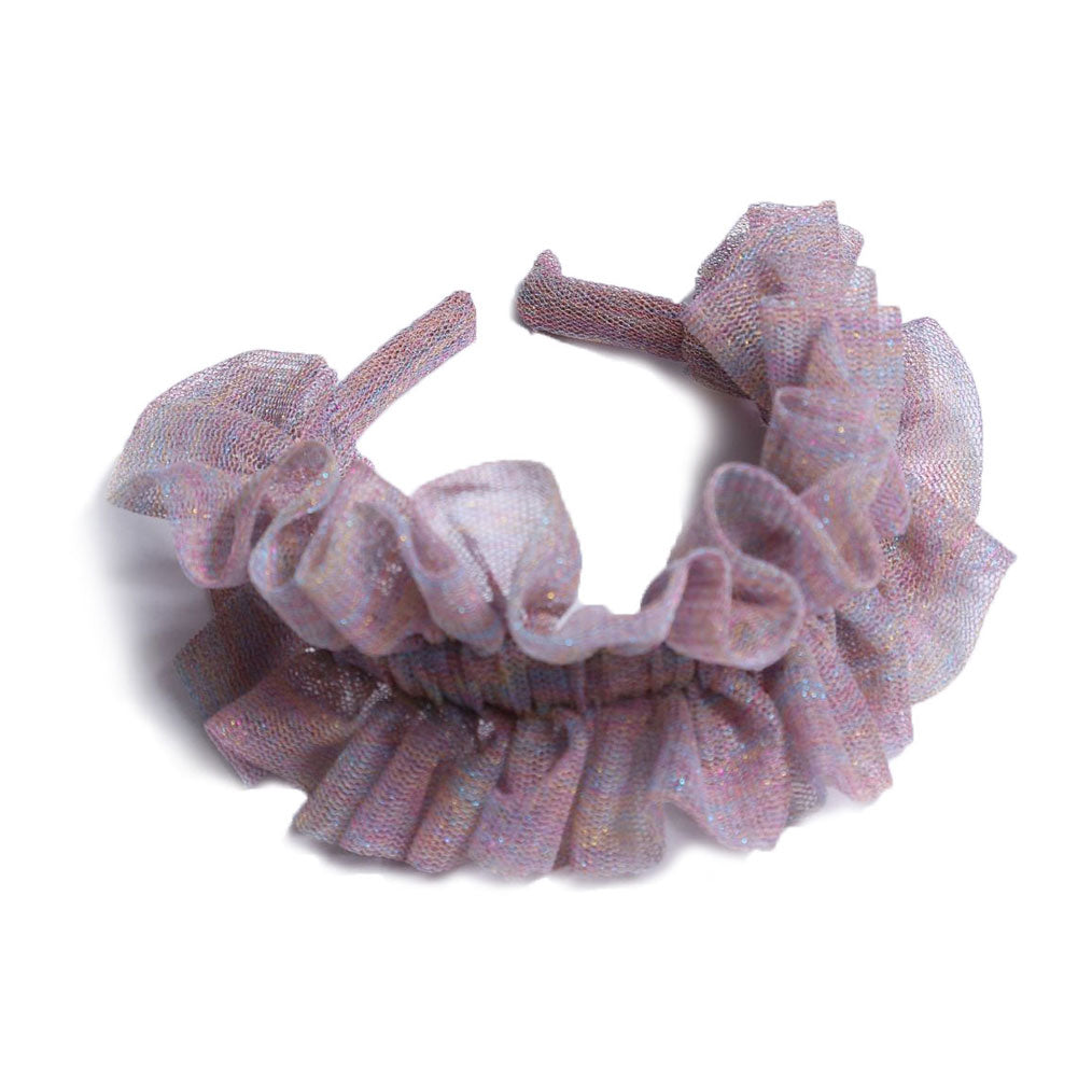 Tia Cibani accessories OS Tia Cibani Mauve Stella Flounce Headband