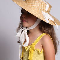 Tia Cibani accessories OS Tia Cibani Sugar Zsofia Shallow Boater