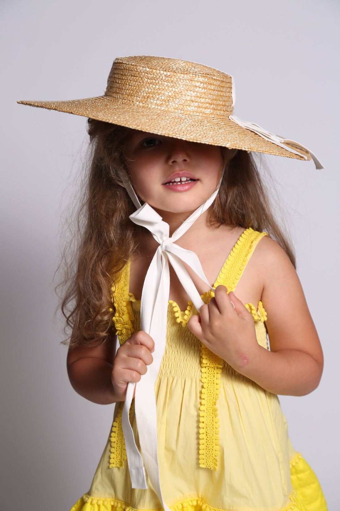 Tia Cibani accessories OS Tia Cibani Sugar Zsofia Shallow Boater