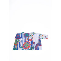 Tia Cibani blouses Tia Cibani Floral Stripe Box Fit Tunic